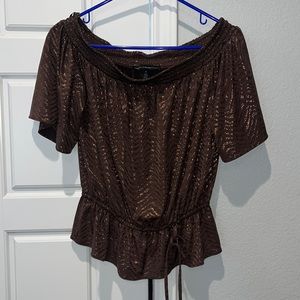 White House Black Market Off Shoulder Blouse